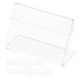 thumbnail image 6 of PTOOTP Clear Acrylic Sign Holder Display Stand with Modern Design for Retail, Office, Countertop, and Informational Use, 6 of 8