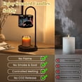 thumbnail image 6 of Candle Warmer Lamp with Timer, Tiny Bear Cub Fantasy Landscape Bioluminescent Forest Non-slip Wireless Remote Control Wax Melts Warmer with 4 Bulbs for Home Office Dorm, Birthday Gifts for Women, 6 of 7
