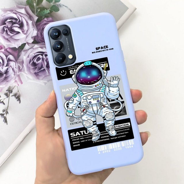 For OPPO Reno5 Pro 5G 4G Reno5 Phone Case Reno 5 5Pro CPH2201 CPH2145 Cute Cat Cartoon Candy Color Soft Silicone TPU Back Cover 34 Reno5 4G