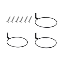 3Pcs 6 Inch Ball Holder Display Wall Mount for Basketball Football Volleyball,Ball Storage Garage,Planter Pot