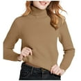thumbnail image 1 of Sous-vêtements Thermiques à Col Roulé pour Femmes Haut Chaud Chandail d'Hiver Doux Confortable Automne Hiver Manches Longues, 1 of 4