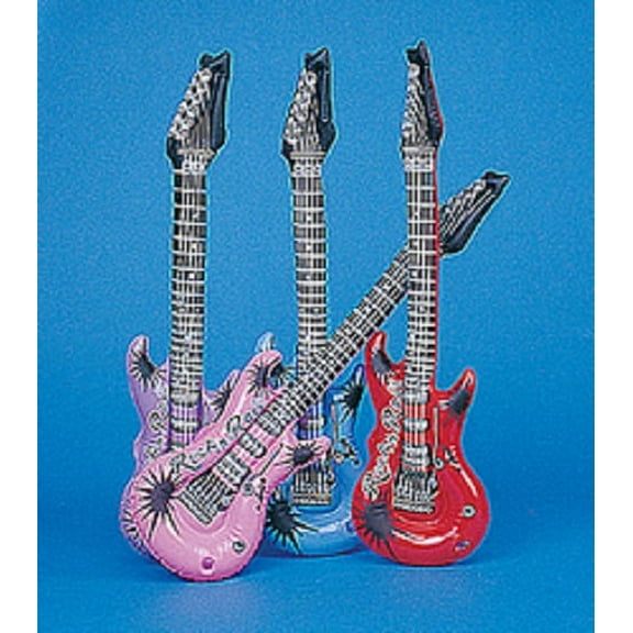 Small Inflate Guitars - Party Favors - 12 Pieces