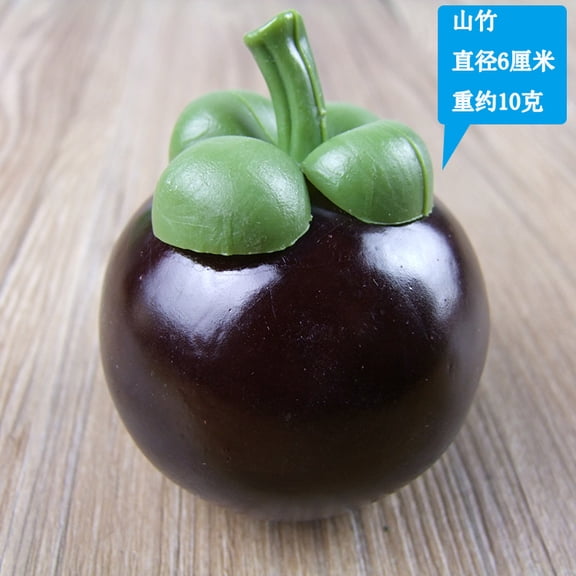 suxuMhao Artificial Fruits-Mangosteen, 6 Pcs Purple & Green Fake Fruits Faux Fruit Simulation Fruit,2.36×2.36IN Decorative Fruit & Vegetables for Home Decor Holiday Display Photography Props