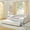 Beige Linen Bedroom, variant on JUYG Twin Daybed with USB Charging and Pull-Out Extendable Bed
