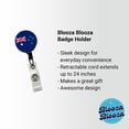 thumbnail image 2 of Australia Country Flag Retractable Reel ID Badge Key Card Name Tag Holder with Clip, 2 of 7