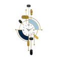thumbnail image 2 of Reloj de pared de metal Diseño de arte Reloj Moda Movimiento silencioso moderno Decorativo para sala de estar, hogar, baño, decoración de comedor BLESIY Reloj de pared decorativo, 2 of 8