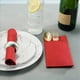 thumbnail image 3 of 100 Servilletas Desechables con Bolsillo Integrado para Cubiertos, Tela Predoblada Como Servilletas de Papel para Fiesta de Boda, Color Rojo, 3 of 4