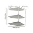 thumbnail image 3 of Steadline 3-Tier Metal Kitchen Organizer Corner Pot Rack Under Sink Storage Shelf Space Saving Cabinet Solution for Cookware Utensils, 3 of 8