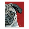 thumbnail image 3 of 18" x 24" Pug a Boo by Melissa Symons - Wall Art Print on Canvas Fabric White, 3 of 3