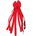 thumbnail image 1 of the grinch Red Christmas Bow Decoration Christmas Tree Bow Decoration 120cm, 1 of 5