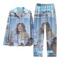 thumbnail image 1 of Pyjamas Imprimés Printemps et Automne Mode Quotidienne Décontractée Col en V Ensemble Manches Longues Motif Personnage Ensemble de Pyjama Imprimé, 1 of 2
