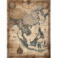 thumbnail image 1 of Qisvanset 12x16 Inch Great Wave Red Sun Ocean Canvas Print Wall Art, 1 of 5