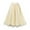 Beige, variant on Mqqzkk Women's Long Skirt Elastic High Waist Mesh A-Line Skirt Layer Elegant Midi Long Ruffle Skirts With Artificial Pearl Decoration