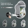 thumbnail image 5 of Irregular 36"x 20" Led Bathroom Mirror with Lights, Backlit Cloud-Shape Vanity Mirror for Wall, Dimmable 3 Colors Asymmetrical Mirror, Memory Function, 5 of 12