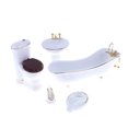 thumbnail image 1 of 1 Set Mini Meubles de Maison Toilettes DIY Décorations à l'Échelle 1/12 Paysage Réaliste Ornement Modèles de Salle de Bain Miniatures Créatifs pour Aménagement, 1 of 8