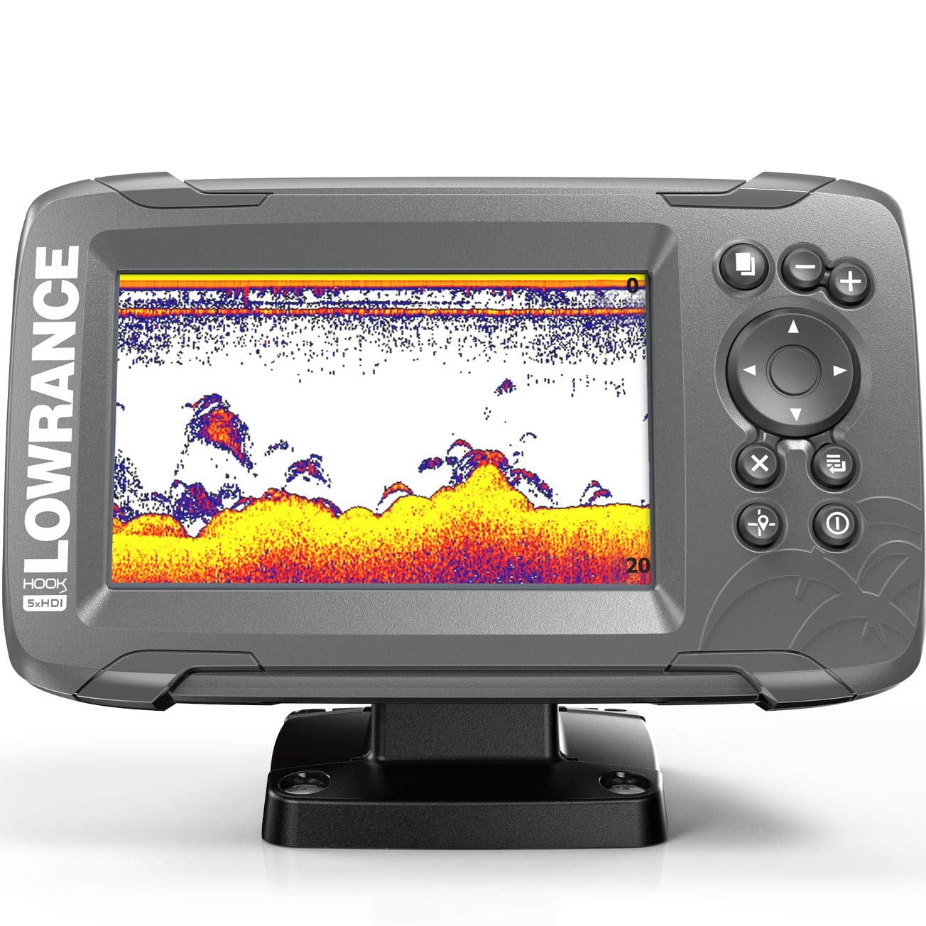 Lowrance HOOK2-5x 5 Fishfinder Depth Finder with SplitShot Transducer and GPS Plotter Renewed