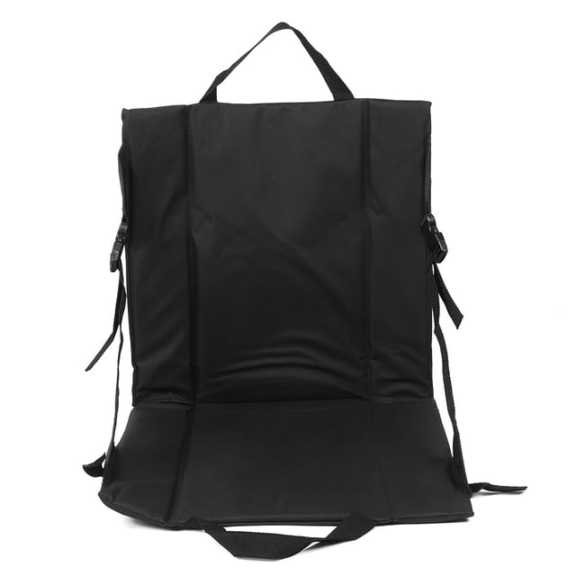 Silla plegable de playa, cojín plegable negro, cojín plegable para exteriores, equipo de acampada, diseño de precisión