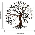 thumbnail image 2 of Sdcart Metal Tree of Life Decor, Metal Wall Decor, Tree Art Wall Decor, Metal Wall Art, Tree of Life Decor, Living Room Bedroom Indoor Outdoor Metal Wall Art Hangings (04), 2 of 6