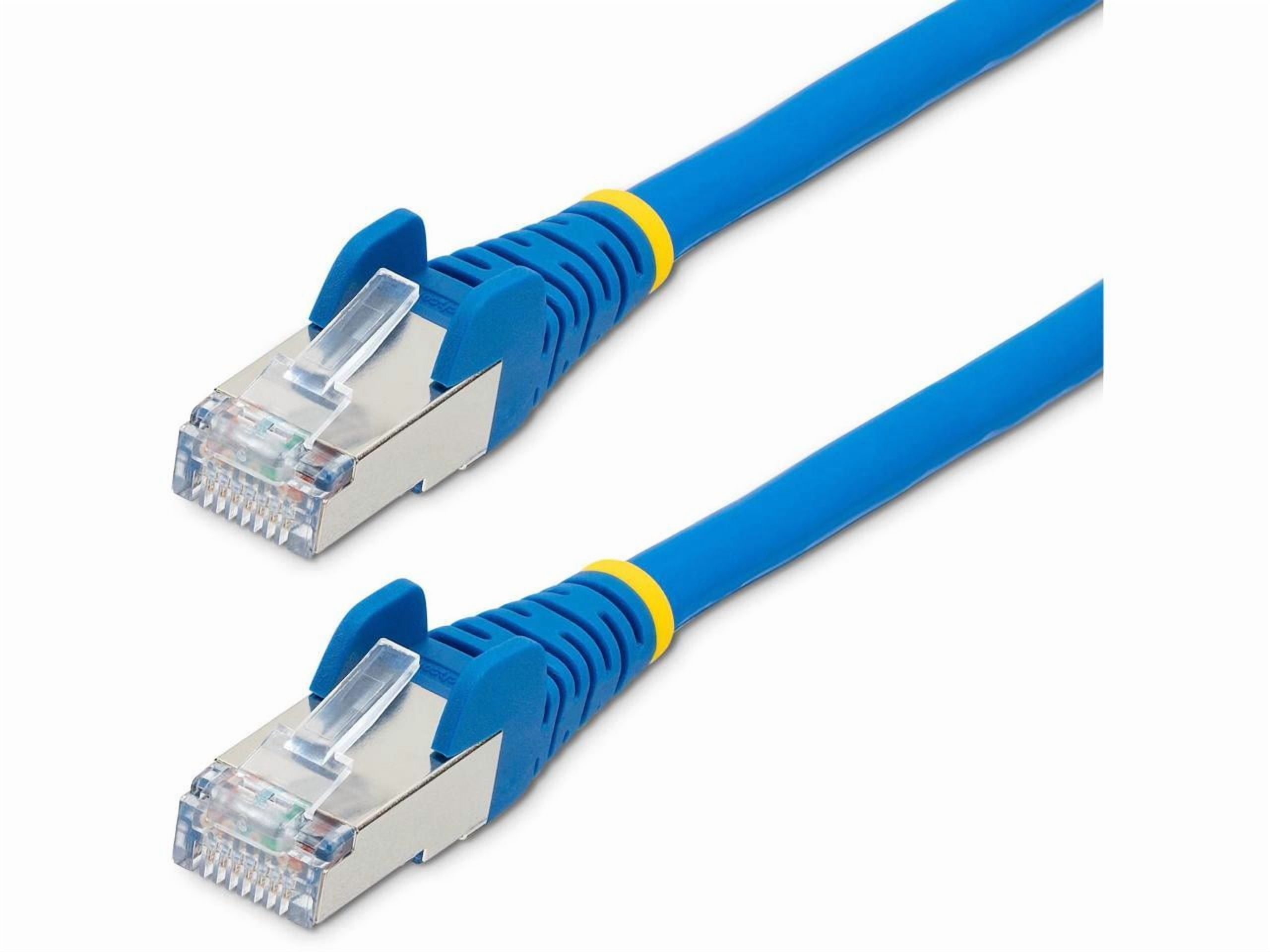 StarTech 4ft CAT6a Ethernet Cable - Low Smoke Zero Halogen (LSZH) - 10 Gigabit 500MHz 100W PoE RJ45 S/FTP Blue Network Patch Cord Snagless w/Strain Relief (NLBL-4F-CAT6A-PATCH)