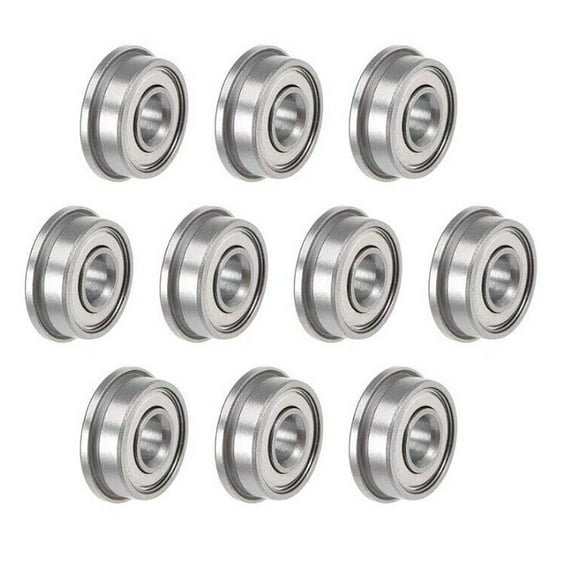 AZNCOS F694ZZ Flanged Ball Bearing 4x11x4mm Shielded Chrome Steel Bearings 10-30 Pack