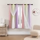 thumbnail image 1 of Conjunto de cortinas doble capa XiDi arcoíris rosa y púrpura con oscurecimiento, 1 of 8