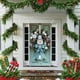 thumbnail image 4 of Adornos navideños, regalos navideños, cubierta de puerta navideña de 35 x 71 pulgadas, decoración de puerta y pared para Navidad, decoración de festivales y fiestas. Cubierta de puerta de poliéster., 4 of 4