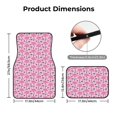 thumbnail image 5 of Zufioo Cool Flamingos Print Car Floor Mats Four-piece Set, Car Interior Accessories - Corrosion-resistant, Non-Slip, Suitable for Cars, Trucks, Vans, 5 of 7