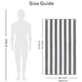 thumbnail image 2 of White Classic Luxury Cabana Stripe Cotton Beach Towels, Gray, 35 x 70, 2 Pack, 2 of 5