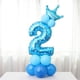 thumbnail image 2 of Globo de aluminio de 32 pulgadas con número 2, ideal para decorar fiestas de cumpleaños infantiles (azul)., 2 of 5