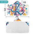 thumbnail image 4 of Yayeee Kids Hooded Towels Toddler Soft Absorbent Beach Bathing Wrap 50" x 23.5", Musical Pattern, 4 of 5