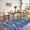 Rainbow, variant on Assaile 8 x 10 ft Polyester Pearl Velvet Rainbow Rectangular Hallway Bathroom Entryway Kitchen Office Foldable Abstract Printed Modern Washable Area Rug