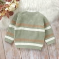 thumbnail image 7 of Spazoro Toddler Girls Boys Sweaters, Thickening Crew Neck Casual Long Sleeve Warm Shirts for Child Girls Green Size 6 Months, 7 of 7