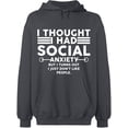 thumbnail image 2 of OXI Hoodie Sweatshirt - Basic Casual Hoodie for Men's and Women Fleece Hoodie Long Sleeve - Charcoal X-Large, 2 of 3
