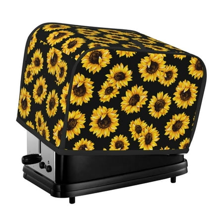 

Noewx Sunflower Toaster Covers 2 Slice Appliance Cover Toaster Fingerprint Protection and Greasy Protection Anti-sputtering Bread Maker Cover