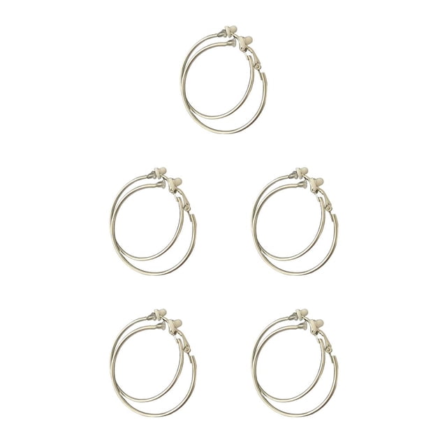 Sonducket 1 par de pendientes de aro grande de Color acero para mujer, regalo portátil para Amiga, decoración para mujer para fiesta de trabajo tipo25 5Conjunto