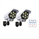thumbnail image 1 of 2 Piezas Luces Solares Al Aire Libre 77Led PIR Lámpara con Sensor de Movimiento Cámara de Simulación Luz de Pared Solar Luces de Decoración de Jardín Impermeables, 1 of 5