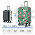 thumbnail image 4 of Disketp Tropical Flamingo Elastic Travel Luggage Cover Travel Suitcase Protective Cover For Trunk Case Apply To 18''-32'' Suitcase Cover-Medium, 4 of 7