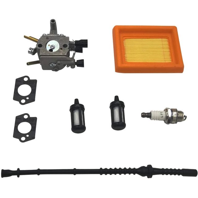 Carburetor with Gasket Air Filter Fuel Hose Kit Fit STIHL FS350 FS300 FS250 FS120 FS200 R FS020 FS202 Trimmer Brush