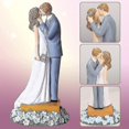 thumbnail image 1 of Pareja estatua novia G Cake Topper figuritas boda R día aniversario, 1 of 4