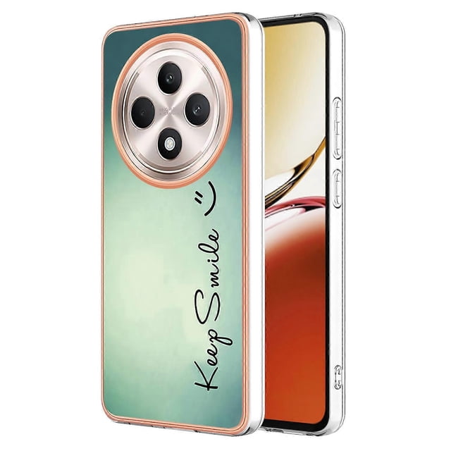 For Oppo Reno12 F 4G Oppo Reno12 F 5G Case IMD-D Pattern Printing 2.0mm TPU Phone Back Cover - Keep