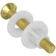 thumbnail image 2 of Wideskall Brass Plated Toilet Seat Hinge Bolts Screw and Nut, 2 of 6