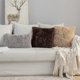 thumbnail image 5 of SZTXJ 2 pack Faux Fur Cushion Covers Fluffy Throw Pillow Case Soft Decorative Square Cute Pillow Plush For Livingroom Sofa Bedroom 18 Inch x 18 Inch 4, 5 of 5