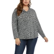 Karen Kane Women's Cowl Neck Knit Top Grey Size 2X