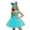 Sky Blue, variant on Girls Cute Cat Superhero Tutu Dress – Versatile 4-Piece Party Outfit for Kids in Sizes XS to XXL, Soft Polyester cosp^lay Cos-tume Set