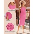 thumbnail image 2 of Ekouaer Sleeveless Maternity Midi Dress Halter Neck Pregnancy Dress for Baby Shower/Photoshoot/Holiday, 2 of 6