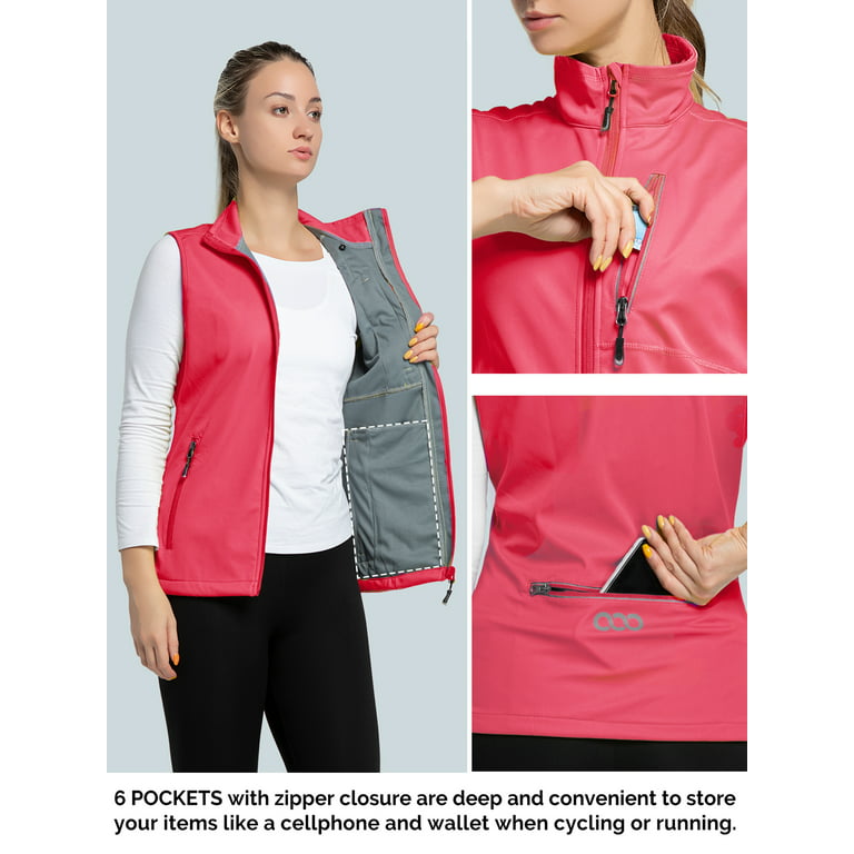 33,000ft Women's Lightweight Running Vest Outerwear with Pockets