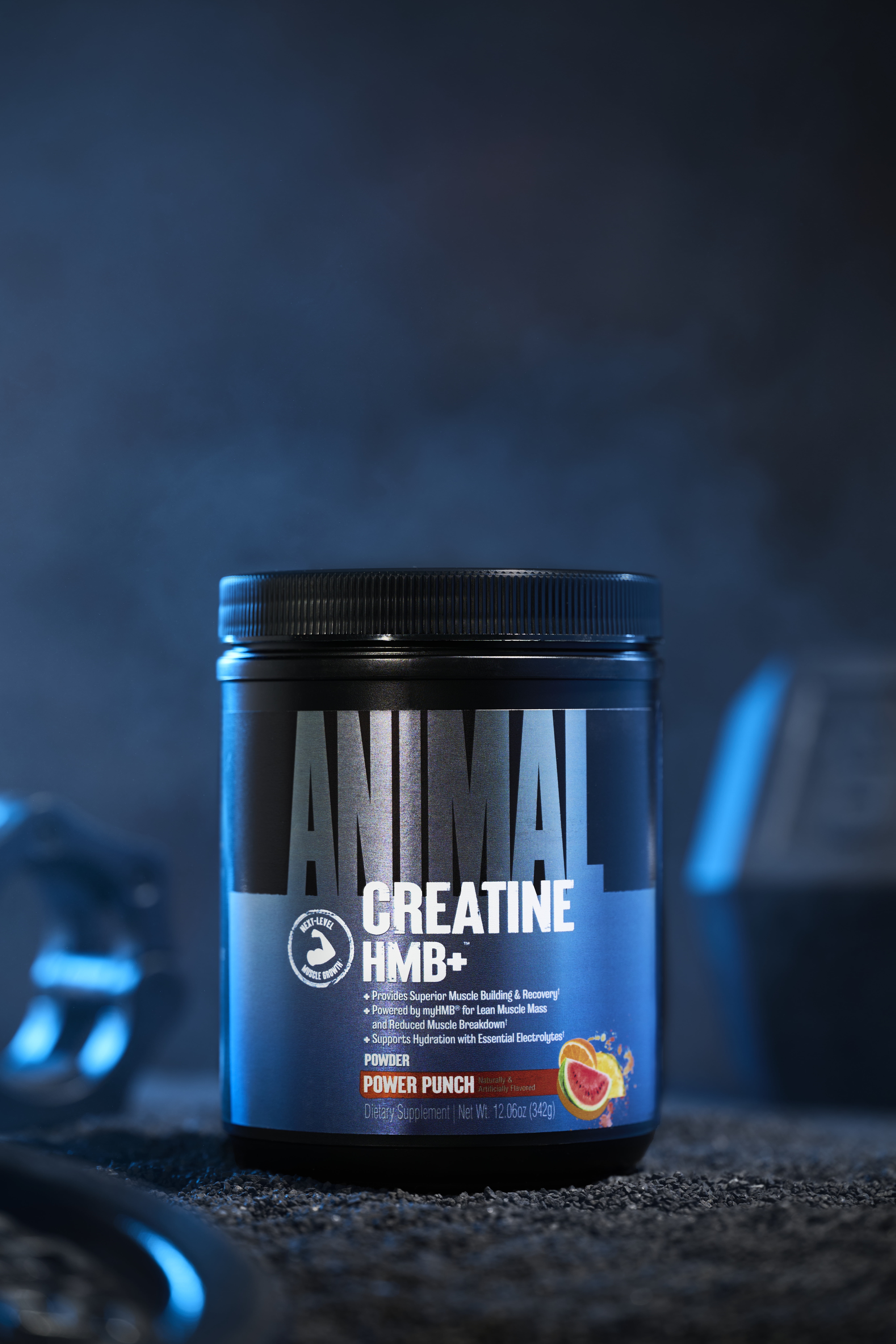Animal Creatine HMB Powder – 5g Creatine + 3g myHMB with Electrolytes for Lean Muscle, Recovery & Daily Energy – Power Punch Flavor, 30 Servings