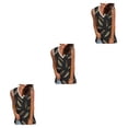 thumbnail image 2 of Qarigey Chaleco de algodón con cuello en V para mujer, camiseta sin mangas para vacaciones, bodas, citas, Top básico de verano, ropa transpirable Type1 NO1 Qarigey CBP366038, 2 of 6