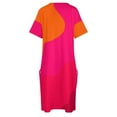 thumbnail image 4 of Vestido de fiesta holgado rosa a naranja elegante promoción, 4 of 6