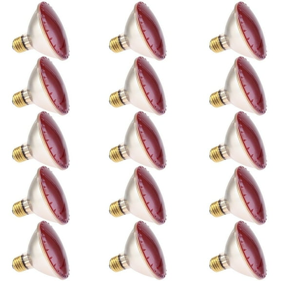 Industrial Performance 75PAR30/H/A 130V, 75 Watt, PAR30, Medium Screw (E26) Base Amber Light Bulb (15 Bulbs)